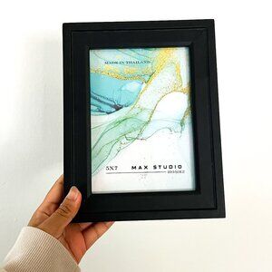 max studio 5x7 black matte wooden frame